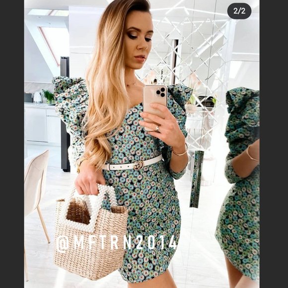 SOLD! BLOGGER FAVE! ZARA Floral Print Dress w/ Ruffles* - Picture 7 of 16